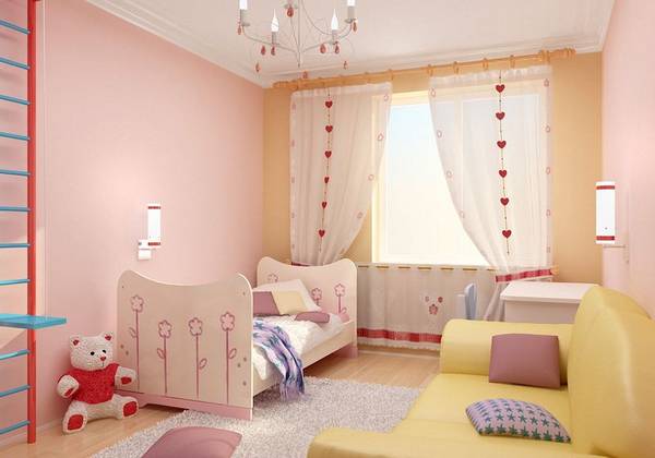 Дизайн детской комнаты для девочки - фото