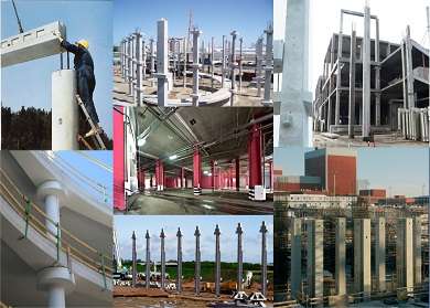 Железобетонные колонны для обустройства каркасных конструкций - фото