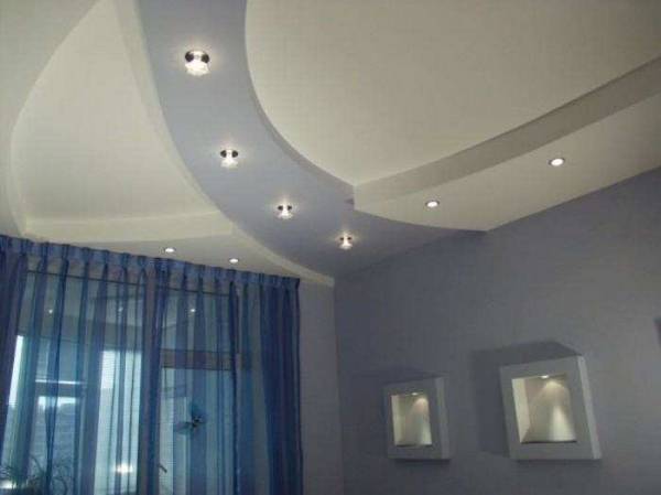 Выбор точечных светильников для подвесного потолка с фото