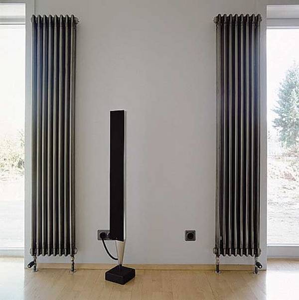 Особенности вертикальных радиаторов отопления с фото