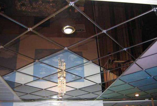 Зеркальные подвесные потолки — как увеличить пространство? с фото
